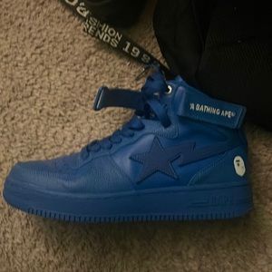 Blue Bapesta af1 size 9 SOLDD